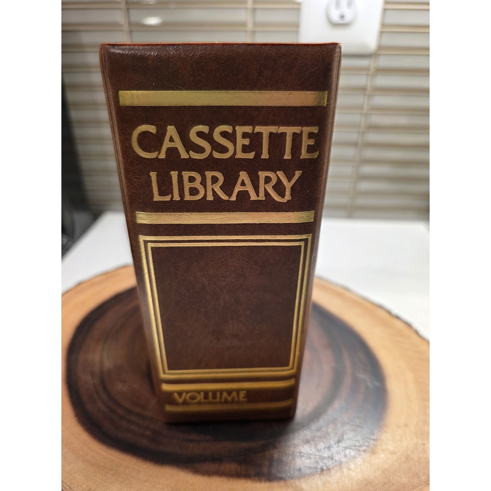 Vintage Book Style Cassette Library Volume